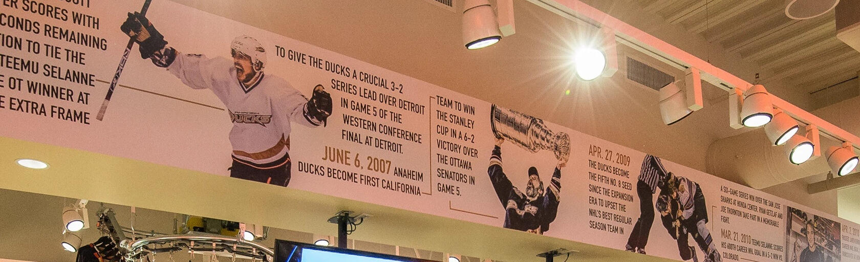 Anaheim Ducks Team Store Timeline